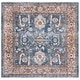 preview thumbnail 10 of 24, SAFAVIEH Heirloom Katrine Traditional Oriental Rug 6'3" Square - Blue/Rust - Square