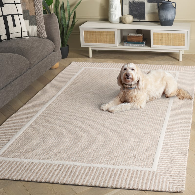 SAFAVIEH Handmade Pine Nata Modern Wool Rug