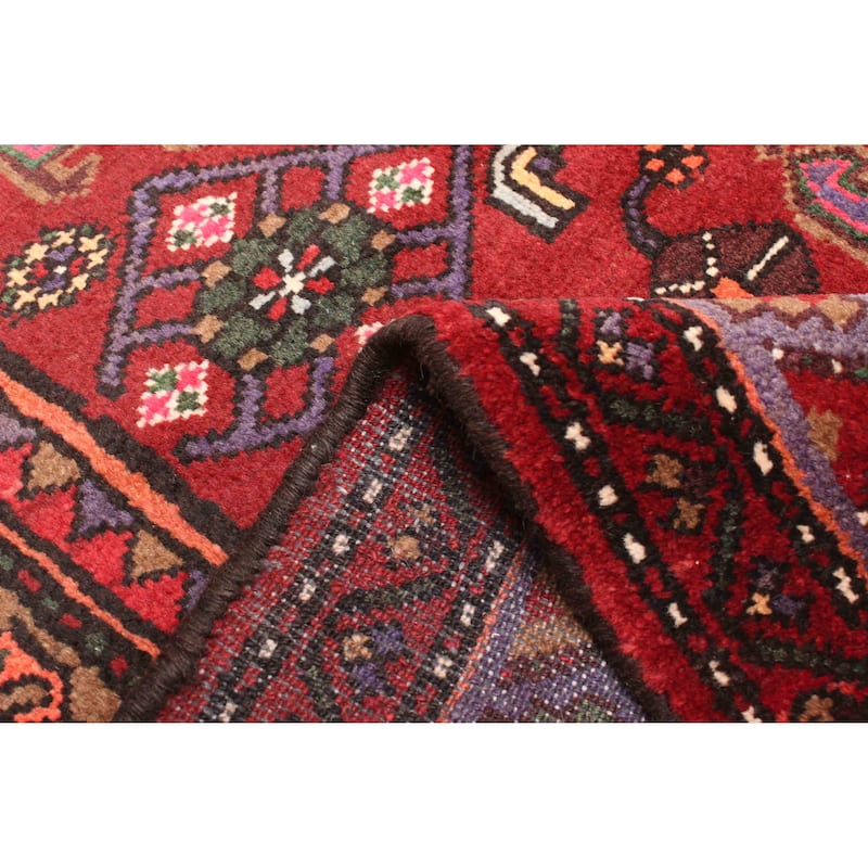 ECARPETGALLERY Hand-knotted Andelz Red Wool Rug - 4'2 x 7'6