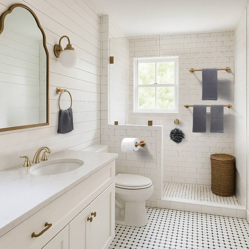 WOWOW 6-Piece Bath Hardware Set with Mounting Hardware