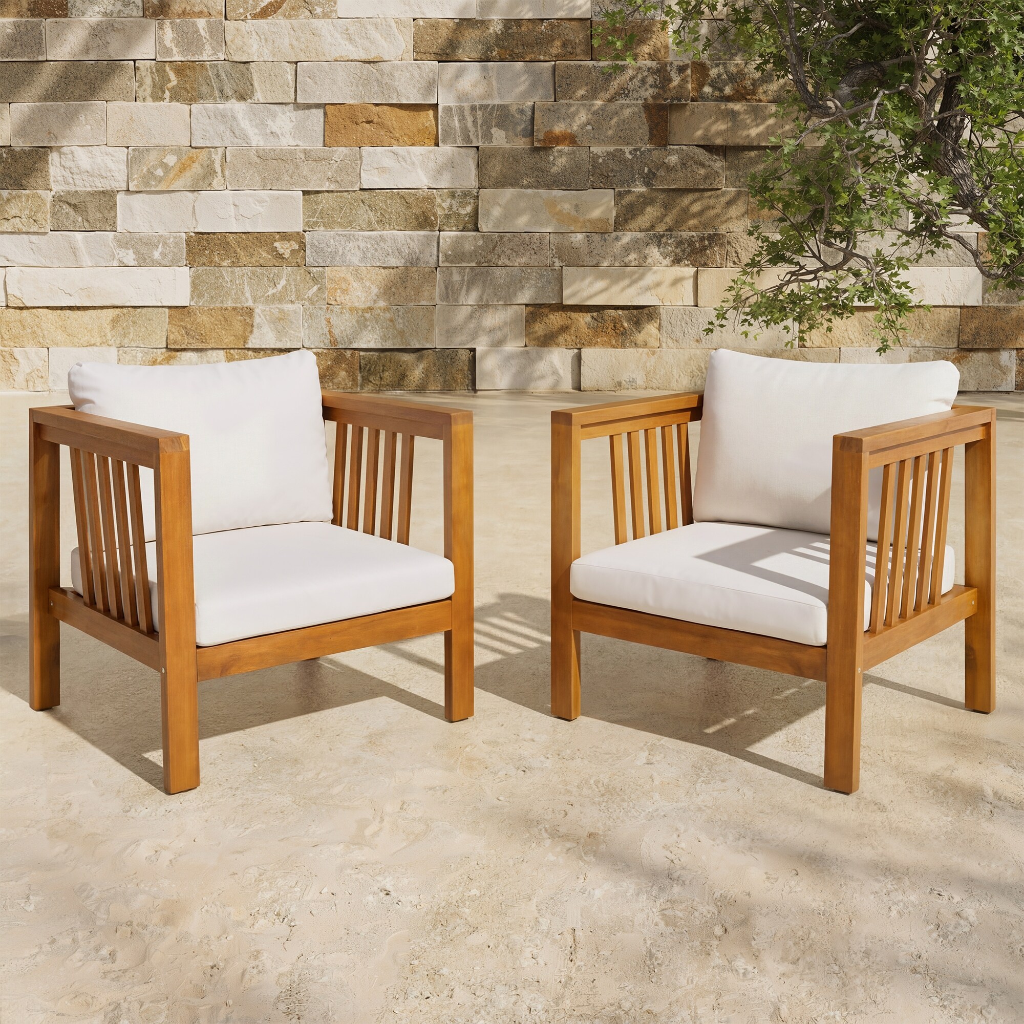 Wood Club Chairs Set of 2 Accent Chair Side Chair with Square Armrests, Upholstered Chair Reception Chair