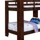 preview thumbnail 4 of 4, Sumo Twin Over Twin Bunk Bed, Brown Solid Wood Frame, Guard Rails