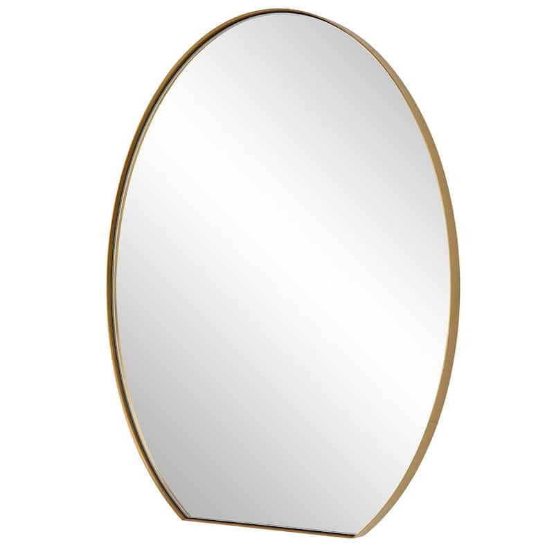 Uttermost 09924 Cabell 24" W x 32" H Oval Stainless Steel Framed