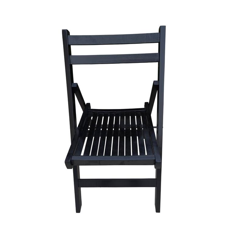 Slatted Wooden Folding Chair,Set of 4