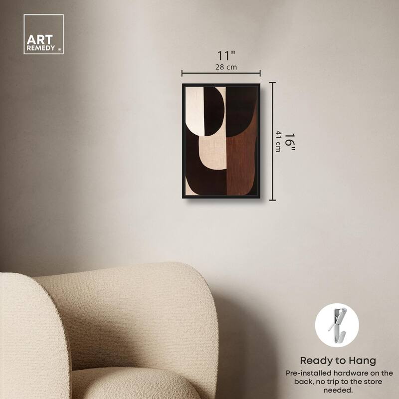 Quartet in Brown I Canvas by Art Remedy