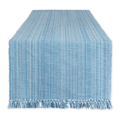 DII Variegated Taupe Fringe Table Runner 13x72