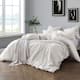 Swift Home Premium Cotton Prewashed Chambray Duvet Cover Set - Off White - Twin/Twin XL