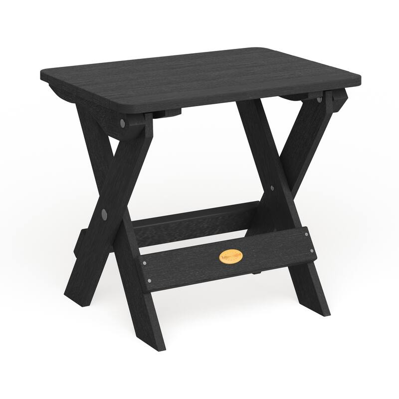 HIGHWOOD Outdoor Folding Adirondack Table - Black