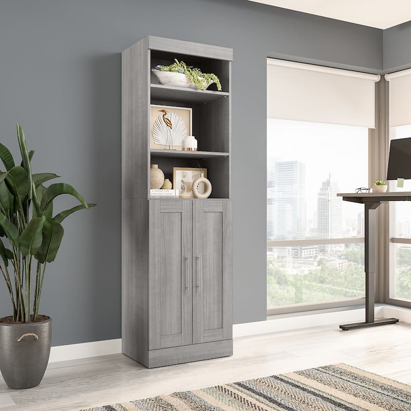Pur 25W Closet Organizer with Doors by Bestar - Closet Organizer