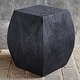 preview thumbnail 2 of 4, Uttermost Grove Black Wooden Accent Stool - 15 W X 17 H X 15 D (in)