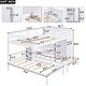 preview thumbnail 4 of 28, Full Over Twin Twin Bunk Bed with Shelves, Wardrobe and Mirror