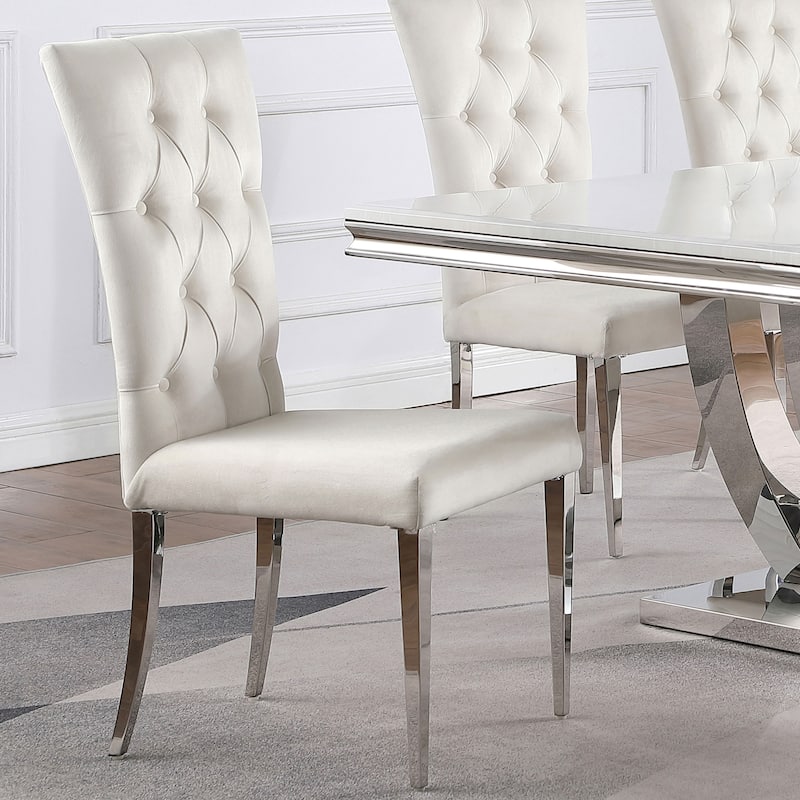 Kerwin Velvet Upholstered Dining Side Chair (Set of 2)