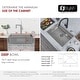 preview thumbnail 31 of 42, Dual-Mount Stainless Steel Workstation Kitchen Sink built in Accessories