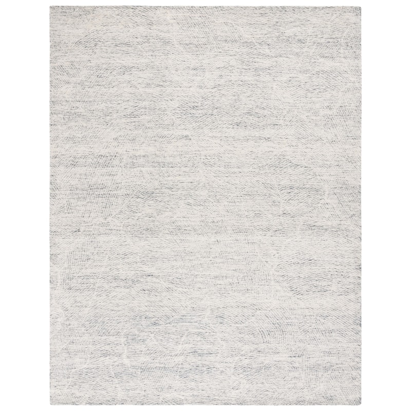 SAFAVIEH Handmade Metro Rozsika French Country Wool Rug - 8' x 10' - Dark Grey/Ivory