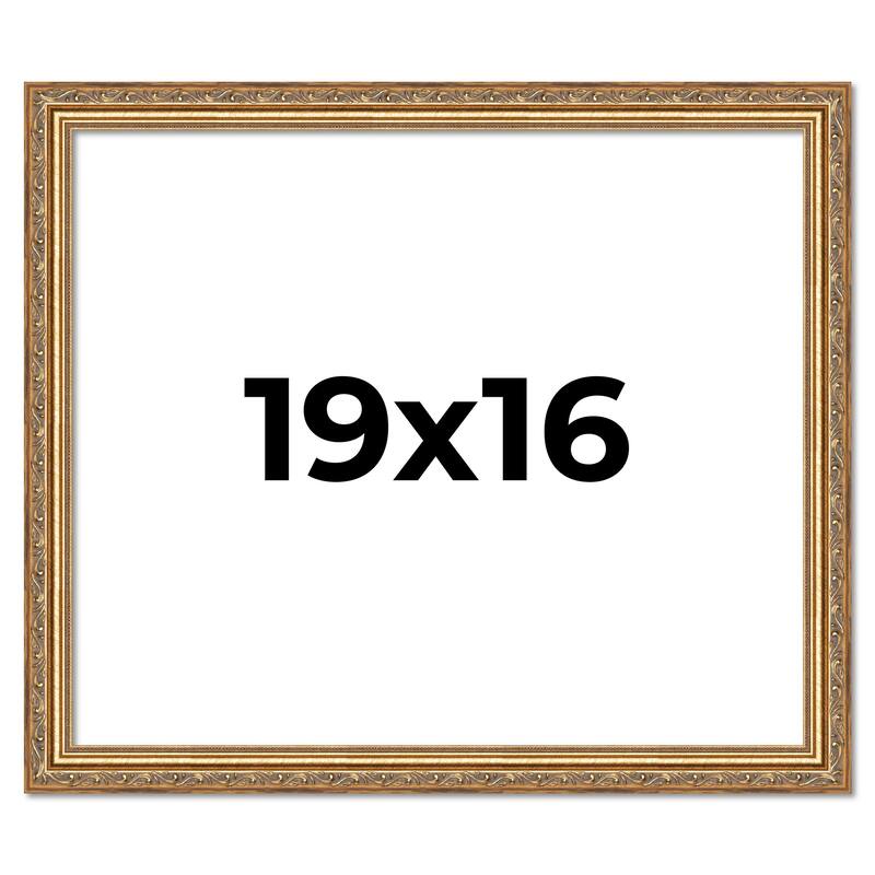 19x16 Frame Red Solid Wood Picture Frame Width 1.75 Inches | Interior Frame Depth 1 13/16 Inches