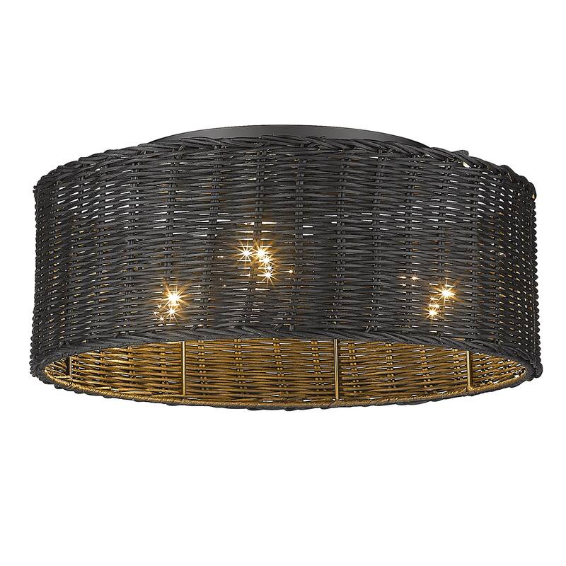 Erma Flush Mount - Matte Black
