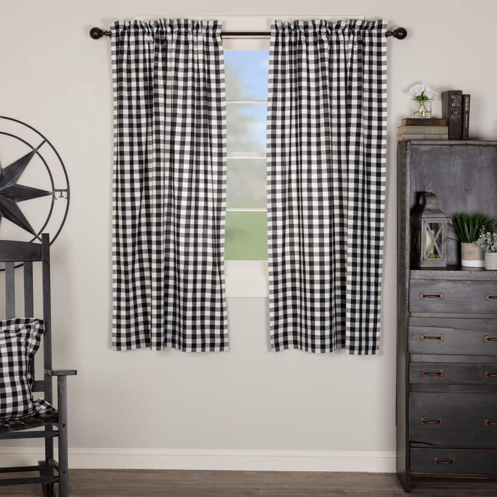 Annie Buffalo Check Short Panel Set - Short Panel 63x36 - Short Panel 63x36