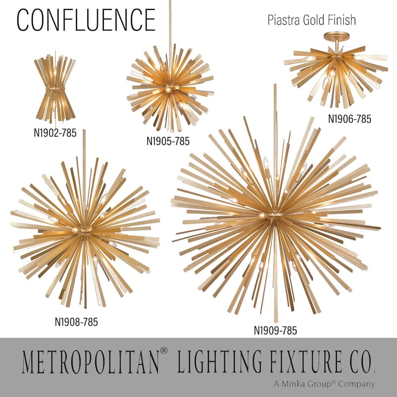 Metropolitan N1905 Confluence 12 Light 20" Wide Pendant