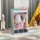 preview thumbnail 4 of 2, Kids Costume Organizer Costume Rack, Kids Armoire, Square Open Hanging Armoire Closet with Mirror