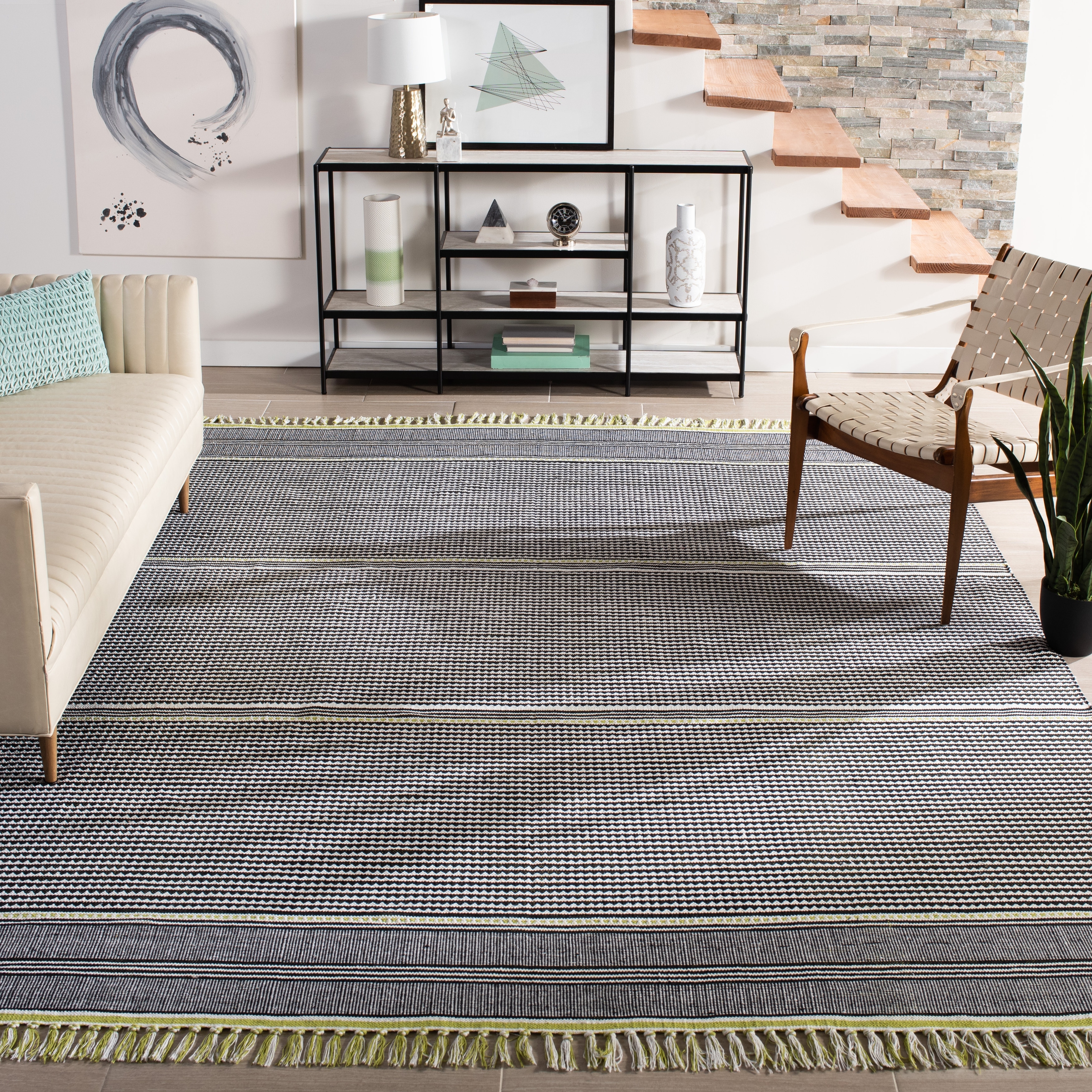 SAFAVIEH, Handmade Flatweave Montauk Susse Casual Cotton Rug