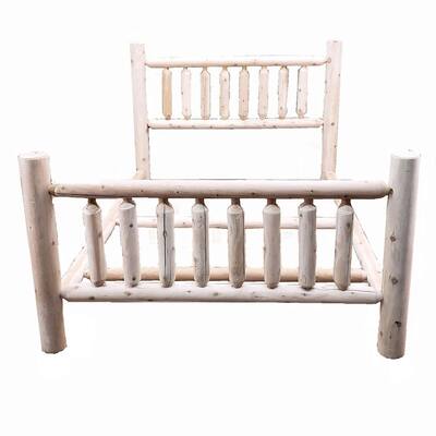 42" X 88" X 48" Clear Wood Twin Bed