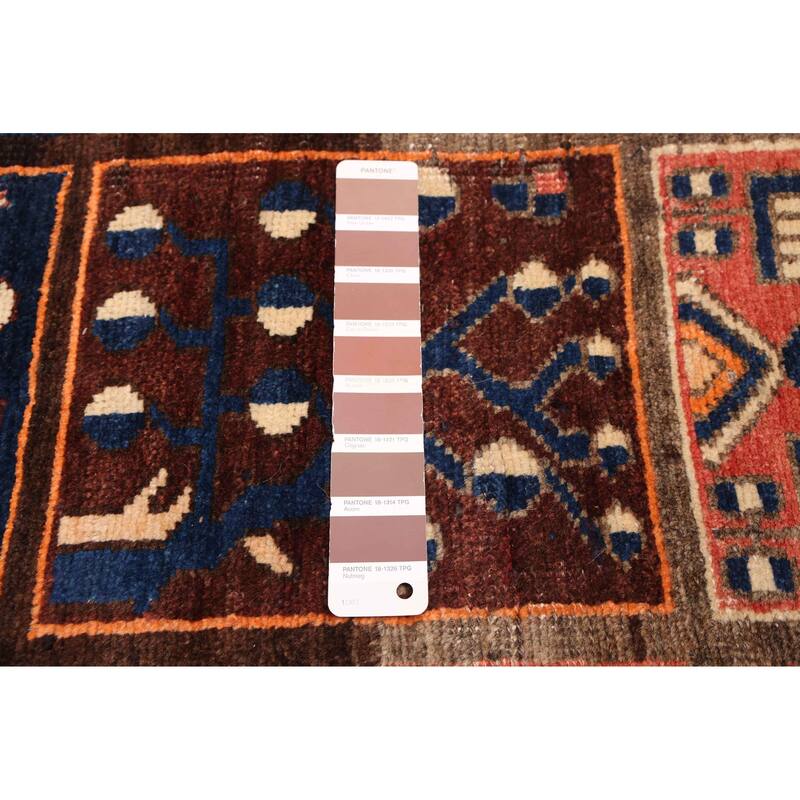 ECARPETGALLERY Hand-knotted Kayseri Vintage Brown Wool Rug - 6'3 x 9'0