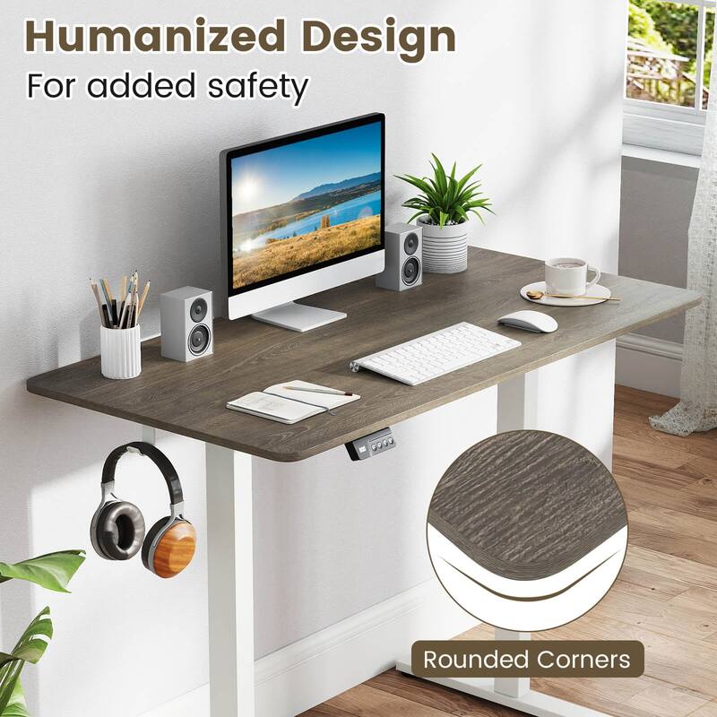 Costway 48” x 24” Whole Piece Table Top with Safe Rounded Corners for