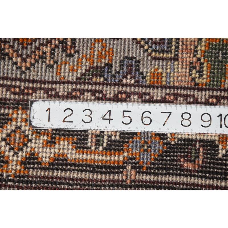 Hand Knotted Oriental 100% Wool Carpet Traditional Medallion Oranges & Rust Heriz (serapi) Area Rug - 5' 1'' X 3' 1''