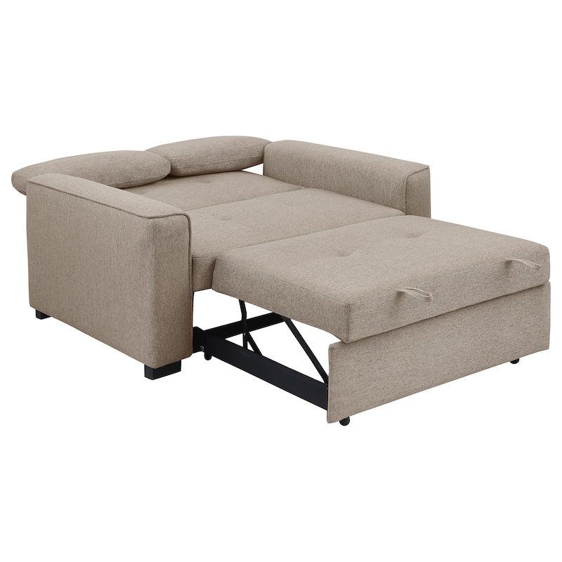 Edith Upholstered Convertible Sleeper Sofa Bed