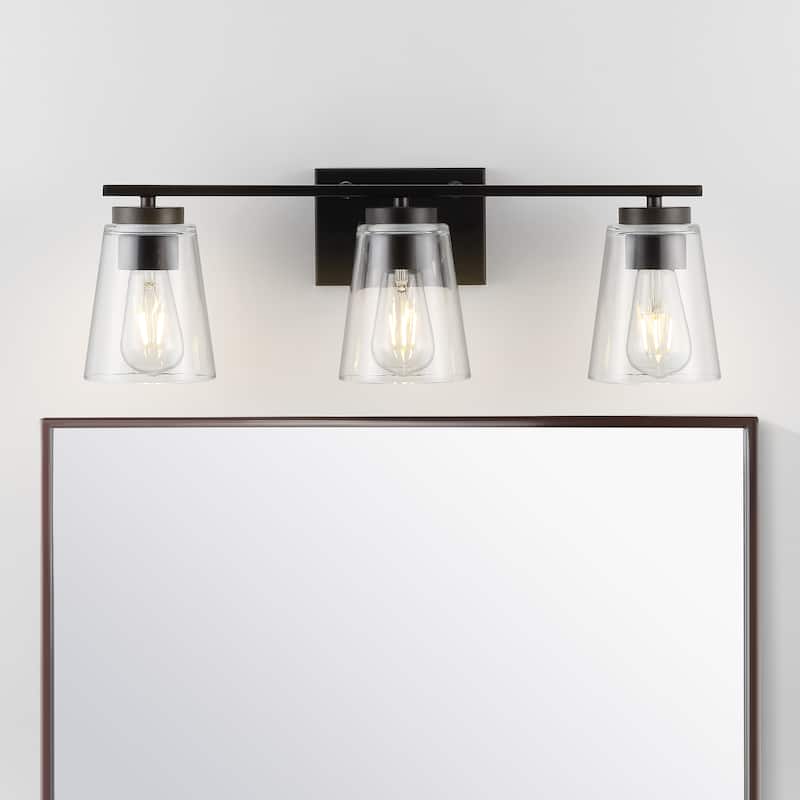 SAFAVIEH Lighting Grezler 3 Light Wall Sconce - 26" x 6" x 7.8"