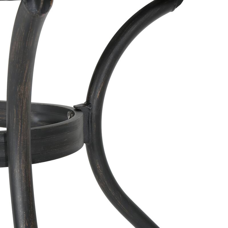 Christopher Knight Home - Abigail 7-Piece Outdoor Cast Aluminum Dining Set with Expandable Table and Swivel Chairs