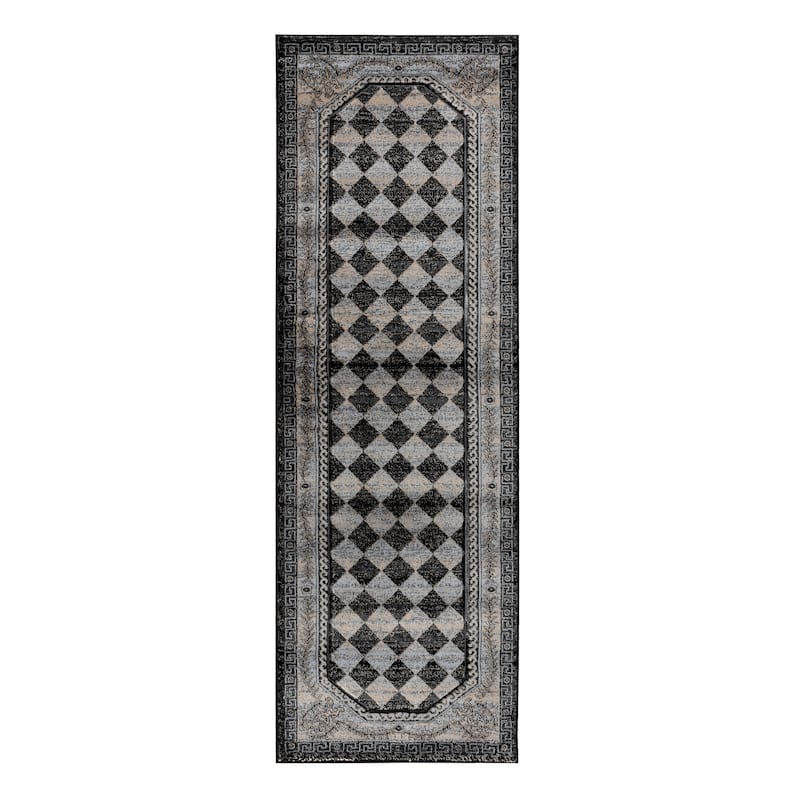 Glamour Collection Polypropylene Area Rug