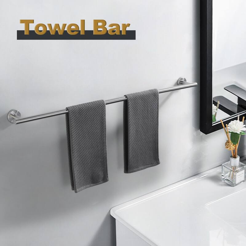 WOWOW Mutiple length Wall Mounted Stainless Steel Towel Bar