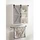 preview thumbnail 12 of 57, Kate and Laurel Cates Decorative Wood Cabinet with Sliding Barn Door - 22x28