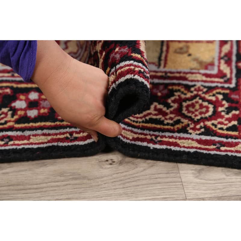 Stunning Geometric Heriz Oriental Area Rug Wool Hand-knotted - 3'11" x 5'10"