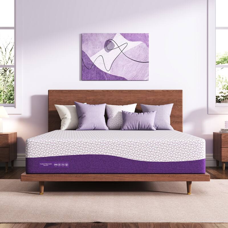 14 Inch Medium Firm Copper Gel Memory Foam Mattress for Back & Pressure Relief - CertiPUR-US Certified