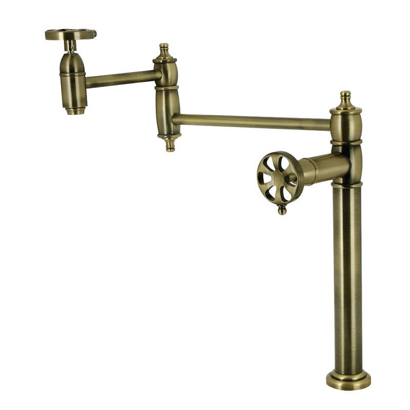 Kingston Brass KS370.RX Belknap 3 GPM Single Hole Pot Filler - Antique Brass