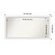 preview thumbnail 163 of 190, Wall Mirror Choose Your Custom Size - Extra Large, Blanco White Wood Outer Size: 45 x 23 in