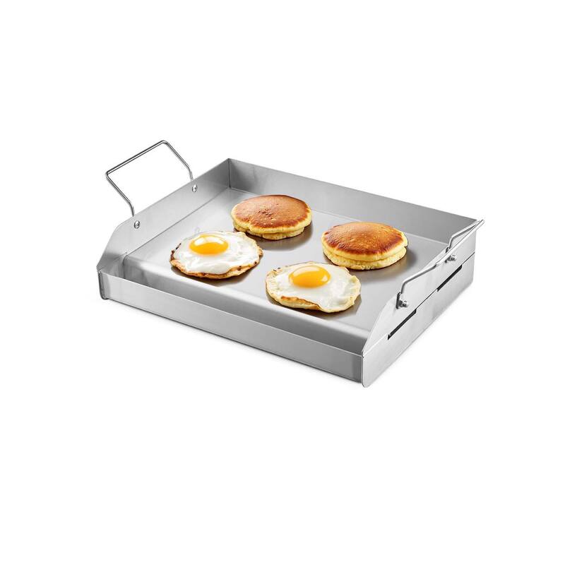 Anmytek 17x13 Inch Stainless Steel Flat Top Griddle