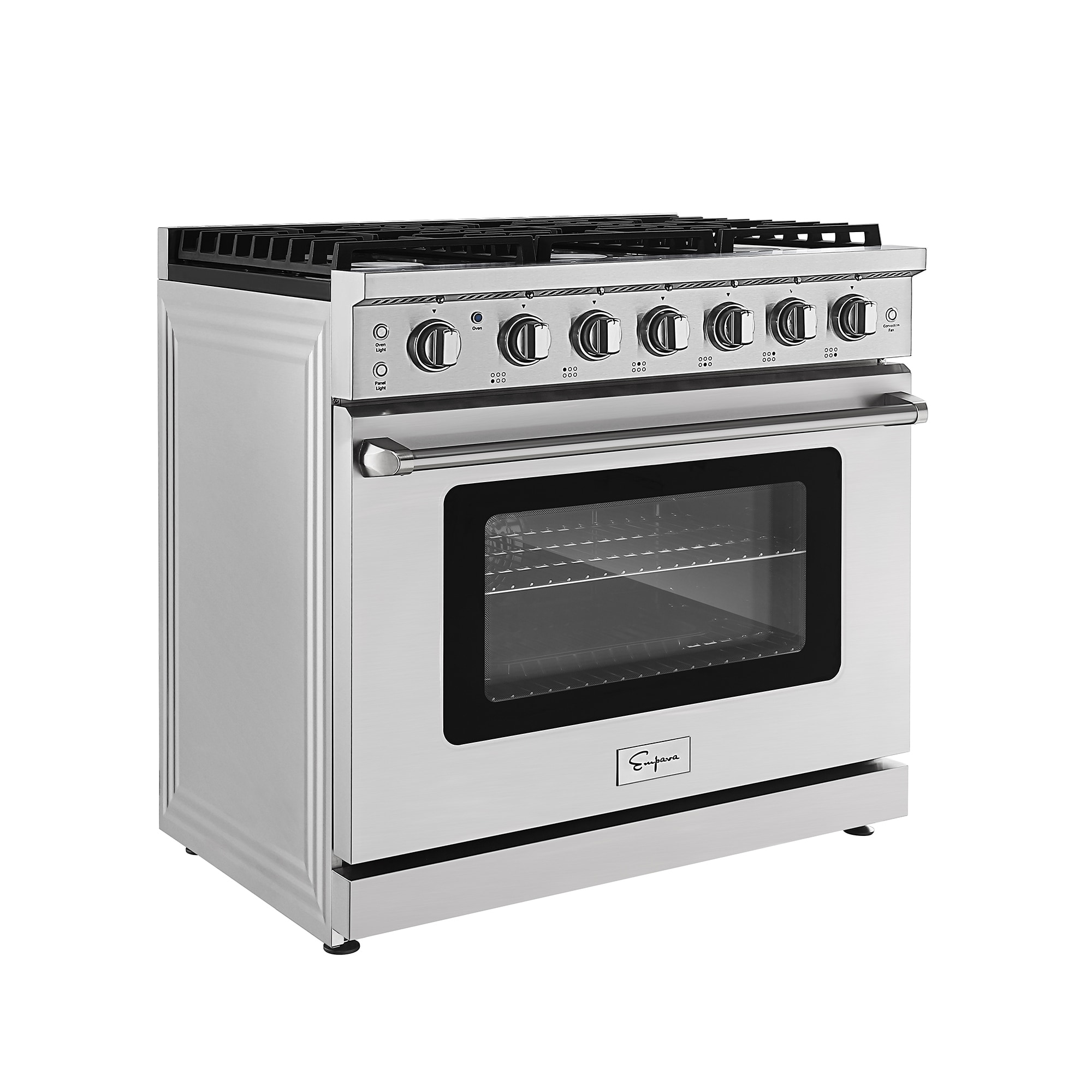  Empava Freestanding Slide-In Gas Range Single Oven 6.0 Cu. Ft,  Tray Grill and Storage Drawer with 6 Sealed Ultra High-Low Burners Heavy  Duty Grates,Stainless Steel,36 Inch : Everything Else