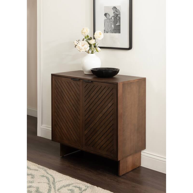 Kate and Laurel Mezzeta Wood Floor Storage Cabinet