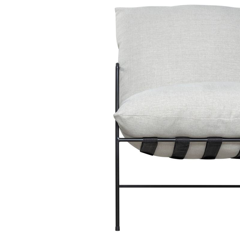 Rogan Modern Industrial Accent Chair