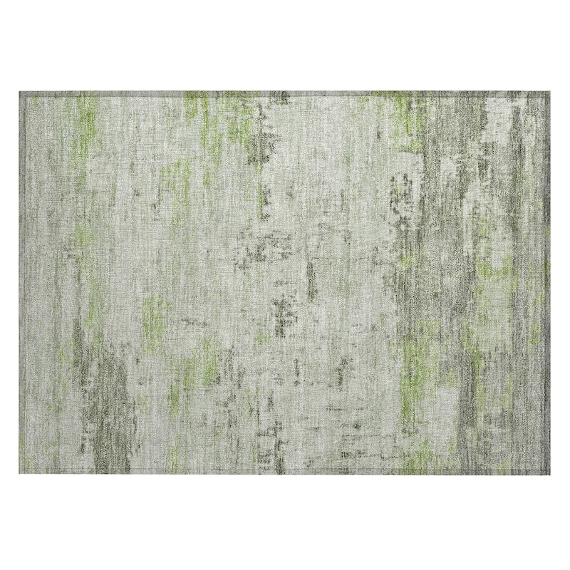 Machine Washable Indoor/Outdoor Abstract Allure Chantille Rug