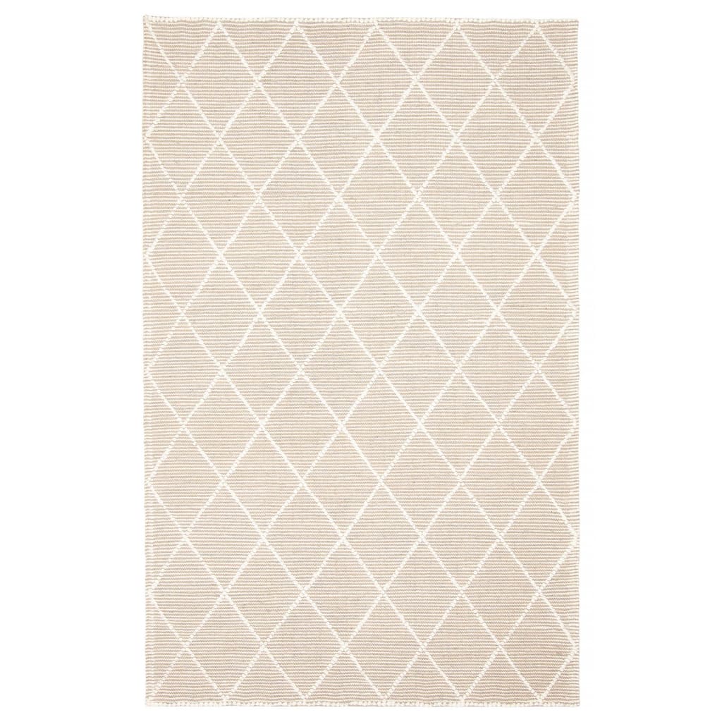 ECARPETGALLERY Braid weave Sienna Khaki Wool Rug - 5'0 x 8'2