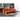 Orange L-Shape Accent Sectional Sofa Soft with an Ottoman Living Room