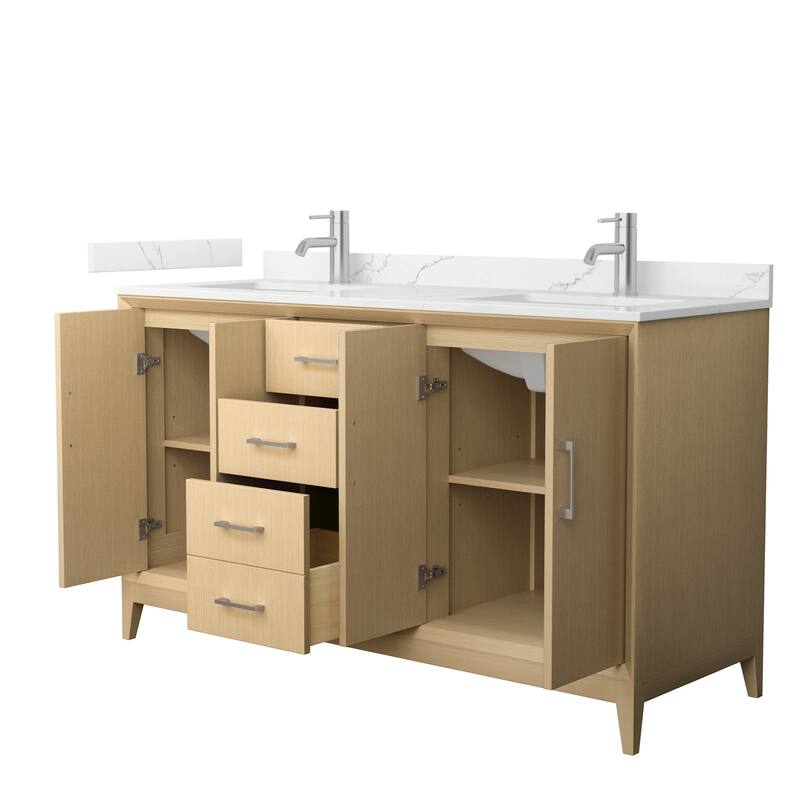 Wyndham Collection WCH7575-60D-QTZ-UNSMXX Janna 60" Free Standing