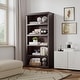 preview thumbnail 20 of 24, 71" Tall Book Case Wooden 5 Shelf Bookcase