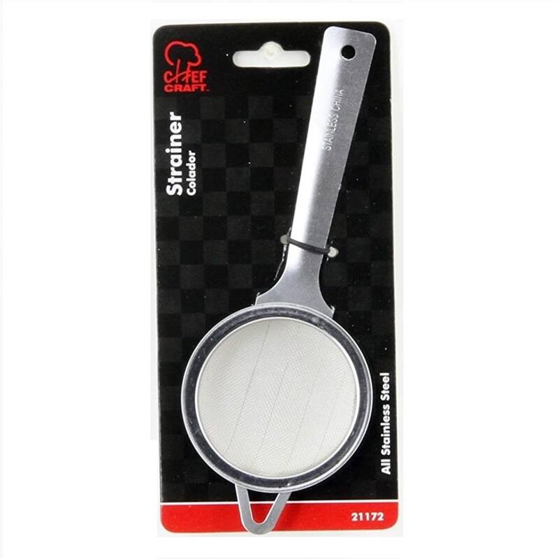 Chef Craft 2.5" Stainless Steel Mini Mesh Strainer Colander - Great for Tea or Baking