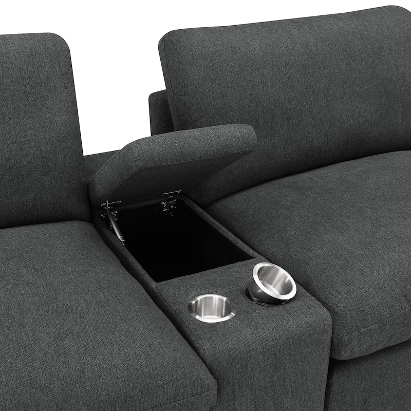 Collins 5-Piece Power Reclining Home Theater Seating - 150"W x 40"D x 38"H