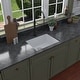 preview thumbnail 6 of 49, Karran Undermount 24.38 in Single Bowl Quartz Kitchen Sink